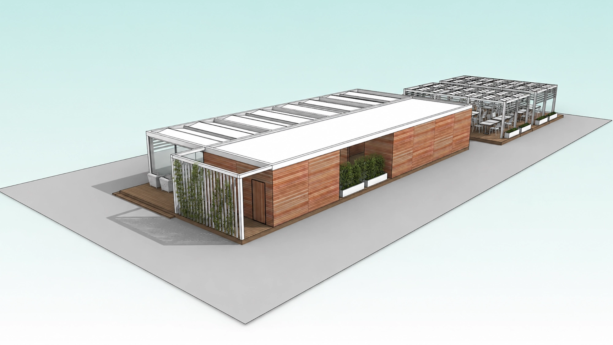 progetto per lidi estivi - Roseto Capo Spulico - modello 01