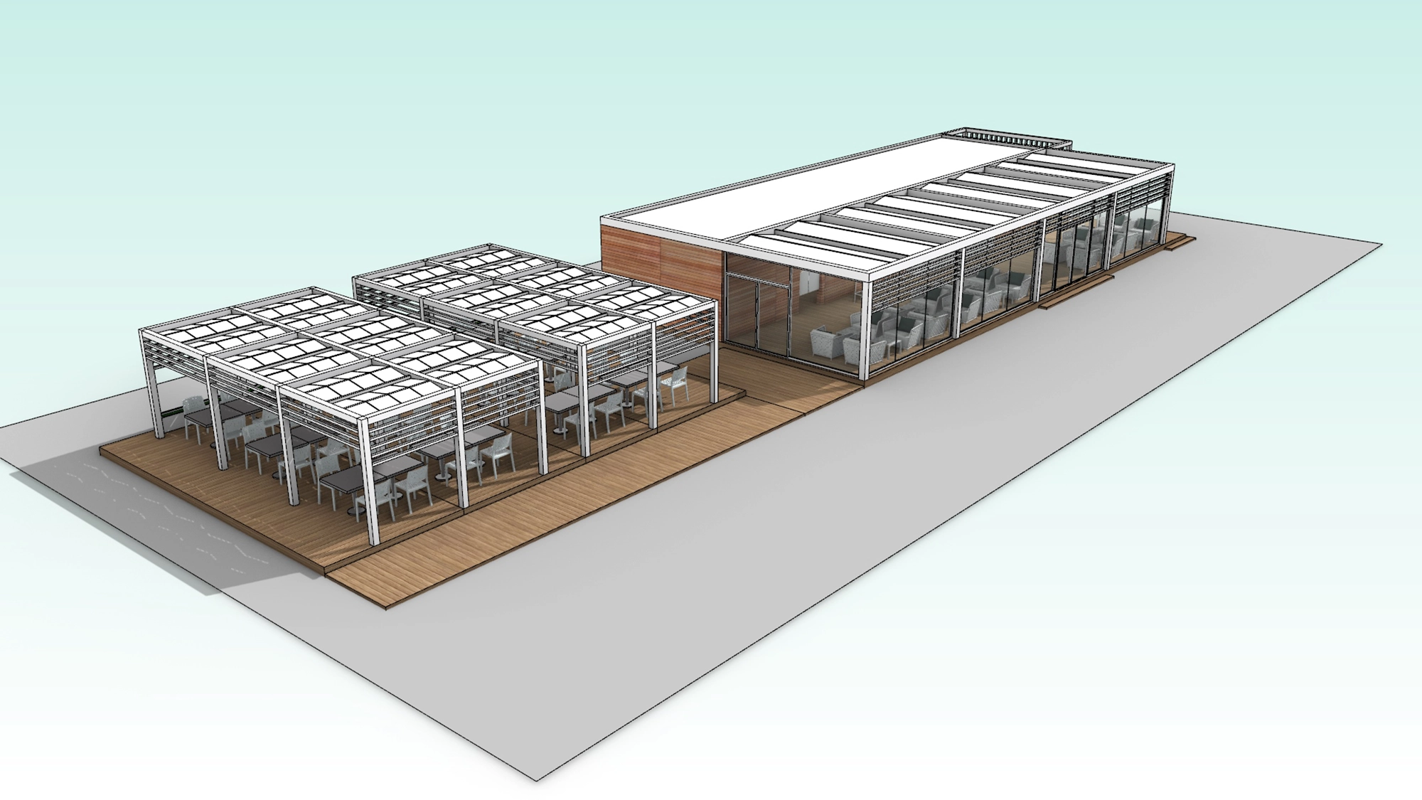 progetto per lidi estivi - Roseto Capo Spulico - modello 02