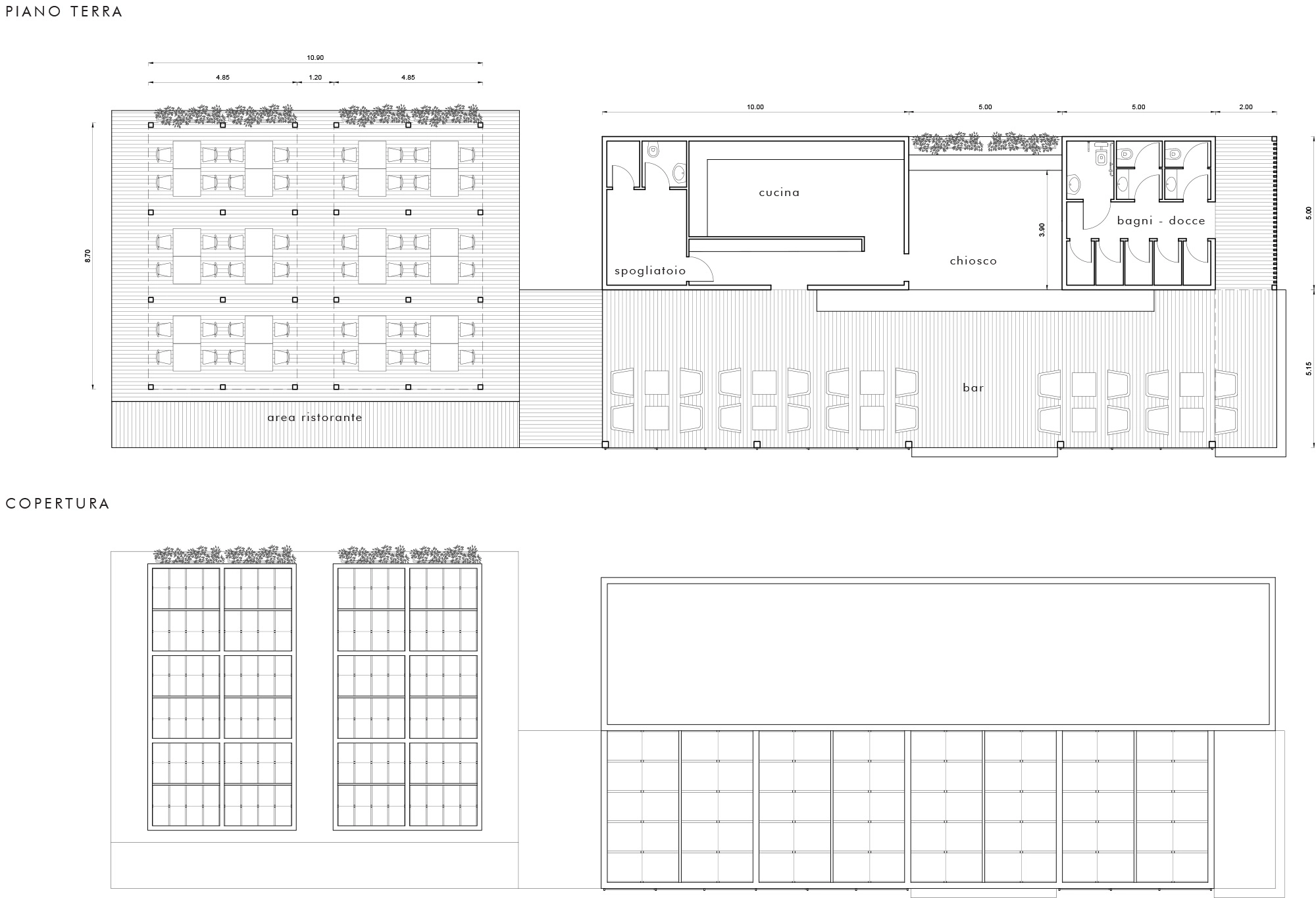 progetto per lidi estivi - Roseto Capo Spulico - piante 01