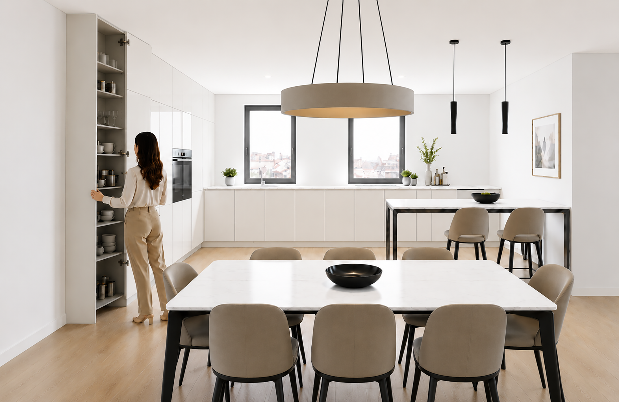 progetto residenziale a Trebisacce_zona cucina